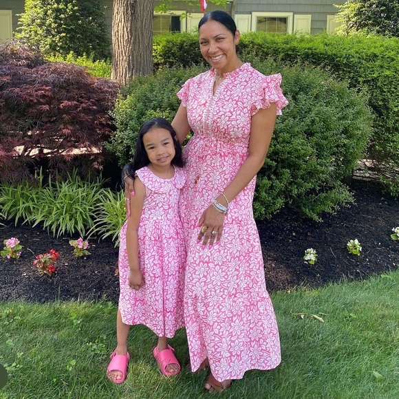 Village Lift block print Gracie dress - Picture 7 of 9